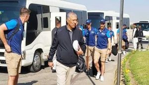 نیوزی لینڈ کرکٹ ٹیم دورہ پاکستان کیلئے کراچی پہنچ گئی
