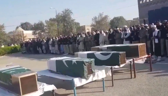 لکی مروت حملے میں شہید 4 اہلکاروں کی نمازِ جنازہ ادا