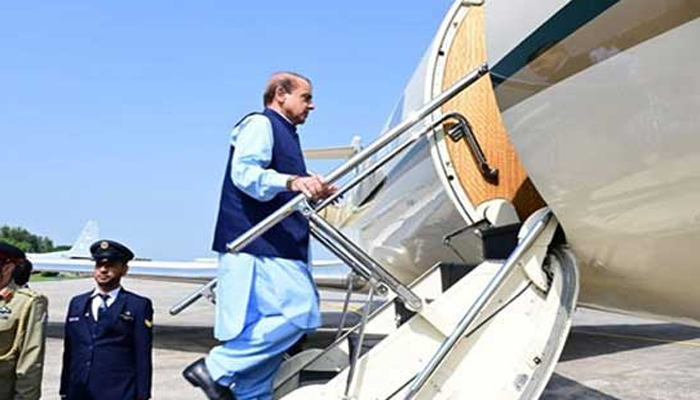 عالمی ڈونر کانفرنس ،و زیر اعظم شہباز شریف شرکت کیلئےجنیوا روانہ