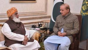 وزیر اعظم شہباز شریف سے مولانا فضل الرحمان کی ملاقات