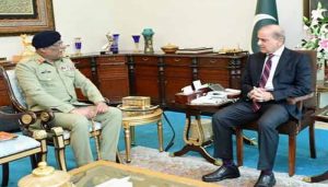 وزیراعظم شہبازشریف سے جنرل ساحر شمشاد مرزا کی ملاقات