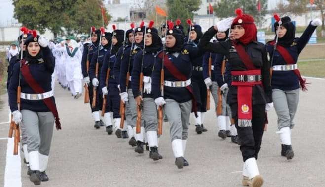 Pakistan women police officers.