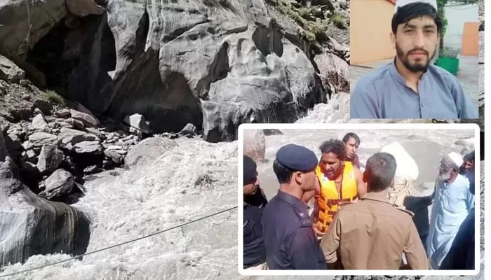 دریائے استور میں ڈوبنے والے بیروٹ کے نوجوان کی تلاش جاری