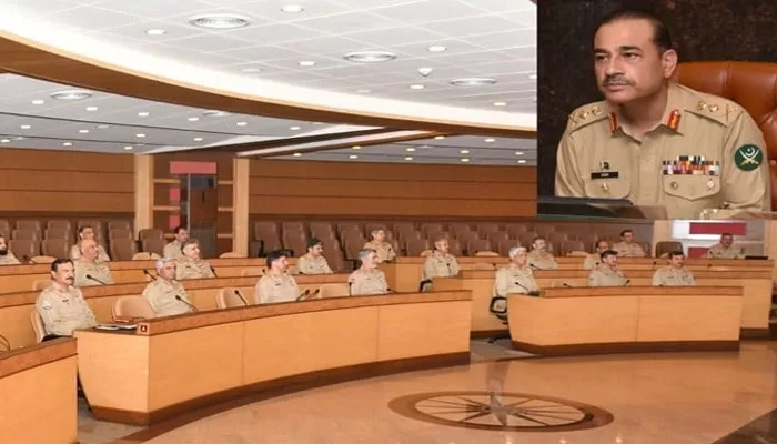 دہشت گردوں کیخلاف ریاست مکمل طاقت کے ساتھ نمٹے گی، کور کمانڈرز کانفرنس