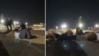 راکٹ حملوں کا خوف، جرمن چانسلر زمین پر لیٹ گئے