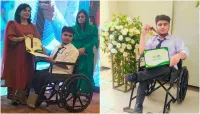 جوتے بنانیوالے معذور طالبعلم کی پنجاب بھر میں پہلی پوزیشن