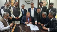 سابق وزیراعظم نوازشریف 4 سال بعد پاکستان پہنچ گئے