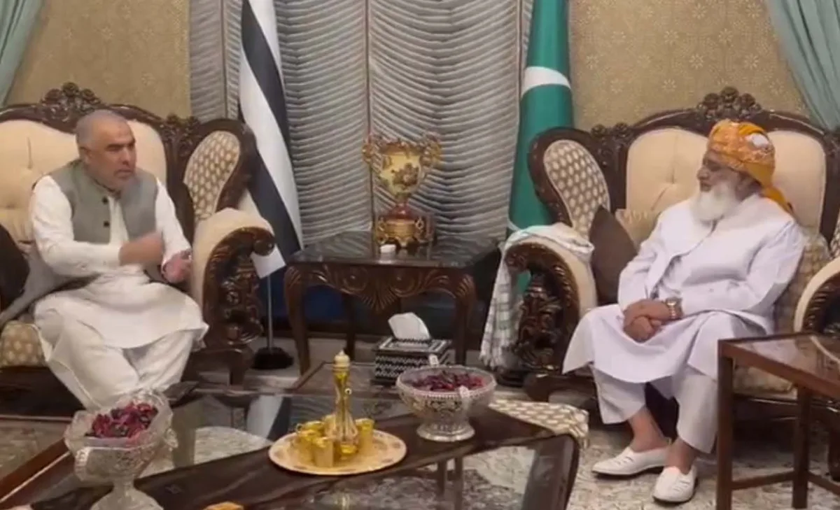 پی ٹی آئی وفد کی مولانا فضل الرحمان سے ملاقات