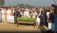 نگران وزیر اعلی خیبرپختونخوا اعظم خان کی نماز جنازہ ادا