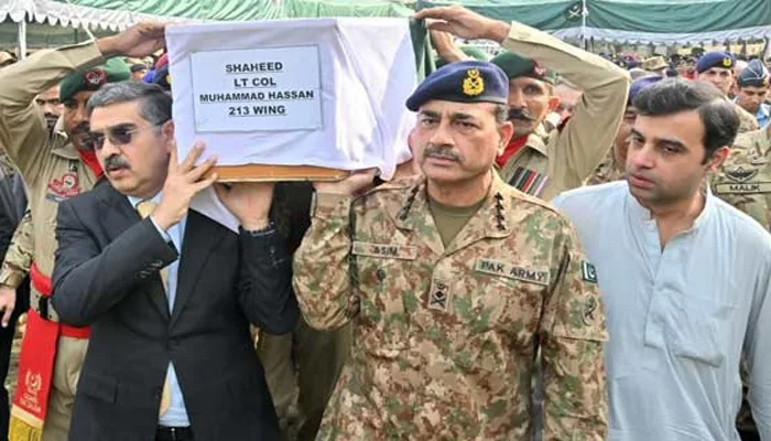 لیفٹیننٹ کرنل محمد حسن حیدر کی اسلام آباد میں نماز جنازہ ادا