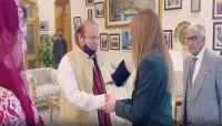 میاں نواز شریف سے برطانوی ہائی کمشنر جین میریٹ کی ملاقات
