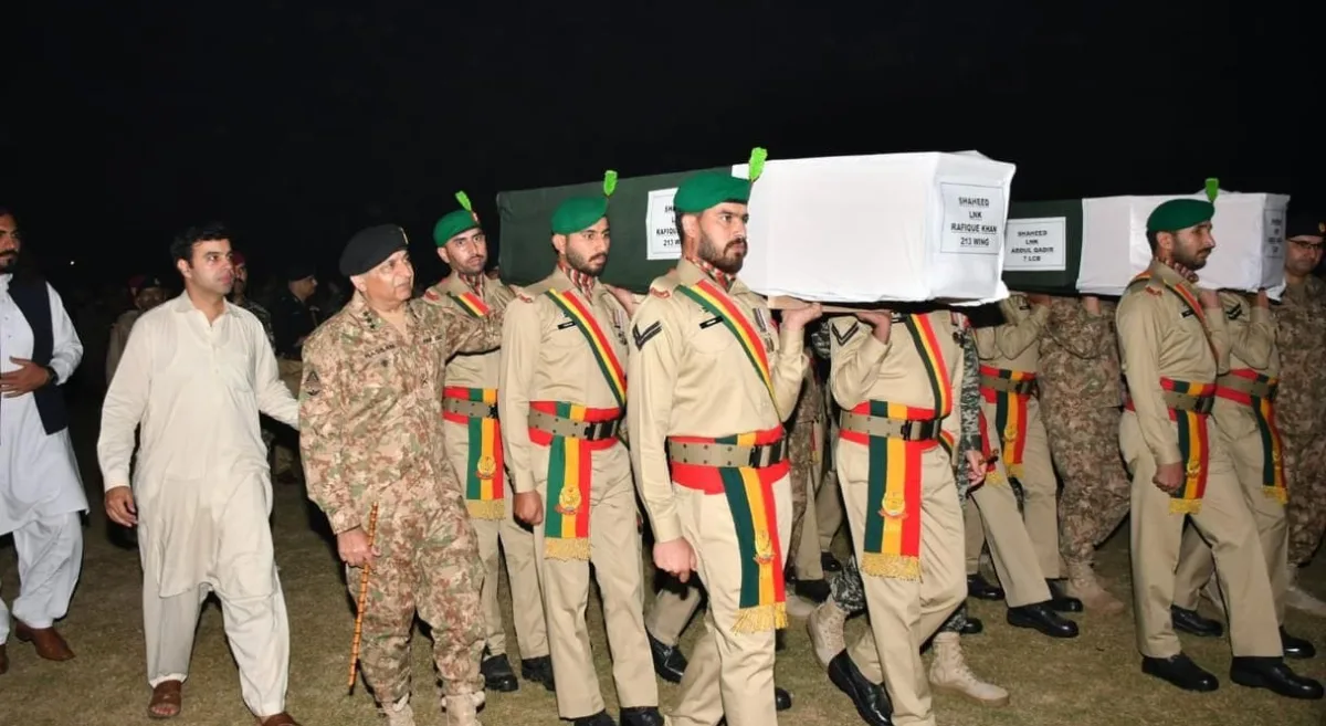وادی تیراہ، انٹیلی جنس بیسڈ آپریشن میں شہید جوانوں کی نماز جنازہ ادا