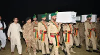 وادی تیراہ، انٹیلی جنس بیسڈ آپریشن میں شہید جوانوں کی نماز جنازہ ادا