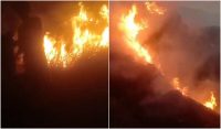 کوٹلی آزاد کشمیر: جنگلات میں آتشزدگی، قریبی آبادی کو بھی خطرات