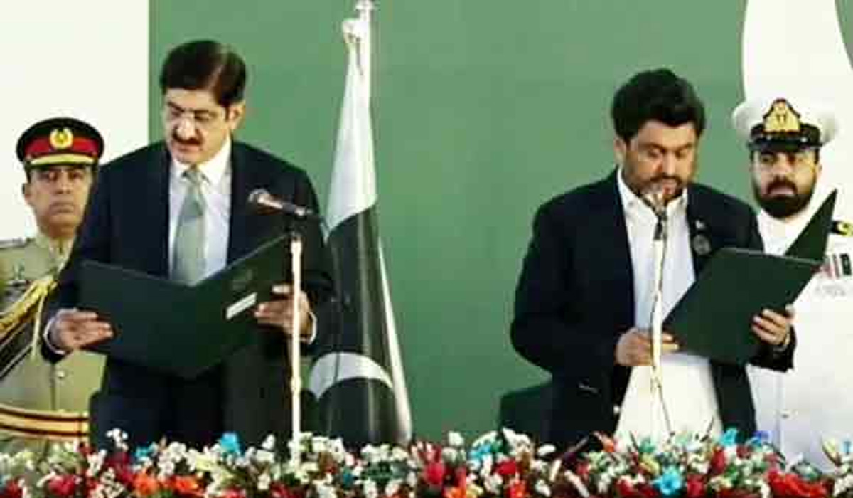 مراد علی شاہ نے وزیراعلیٰ سندھ کا حلف اٹھا لیا
