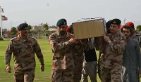 تربت میں دہشتگردانہ حملے میں شہید ہونے والے سپاہی کی نماز جنازہ ادا