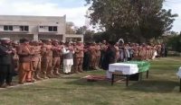 شمالی وزیرستان میں شہید فوجی جوانوں کی نماز جنازہ بنوں کینٹ میں ادا