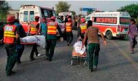 حادثہ میں جاں بحق ہونے والے 18 افراد کی نماز جنازہ ادا
