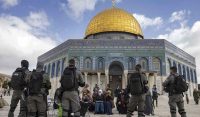 یہودی آباد کاروں کا مسجد اقصیٰ پر دھاوا
