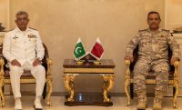نیول چیف کی قطری فوجی سربراہان سے ملاقات