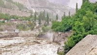 اسکردو: گلیشیئر پگھلنے سے برگے نالے میں طغیانی، آبادی متاثر