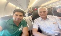 ارشد ندیم پیرس سے پاکستان کیلیے روانہ