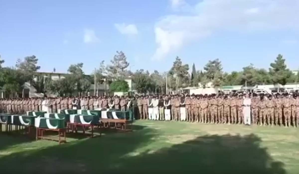 بلوچستان میں شہید اہلکاروں کی نماز جنازہ ادا