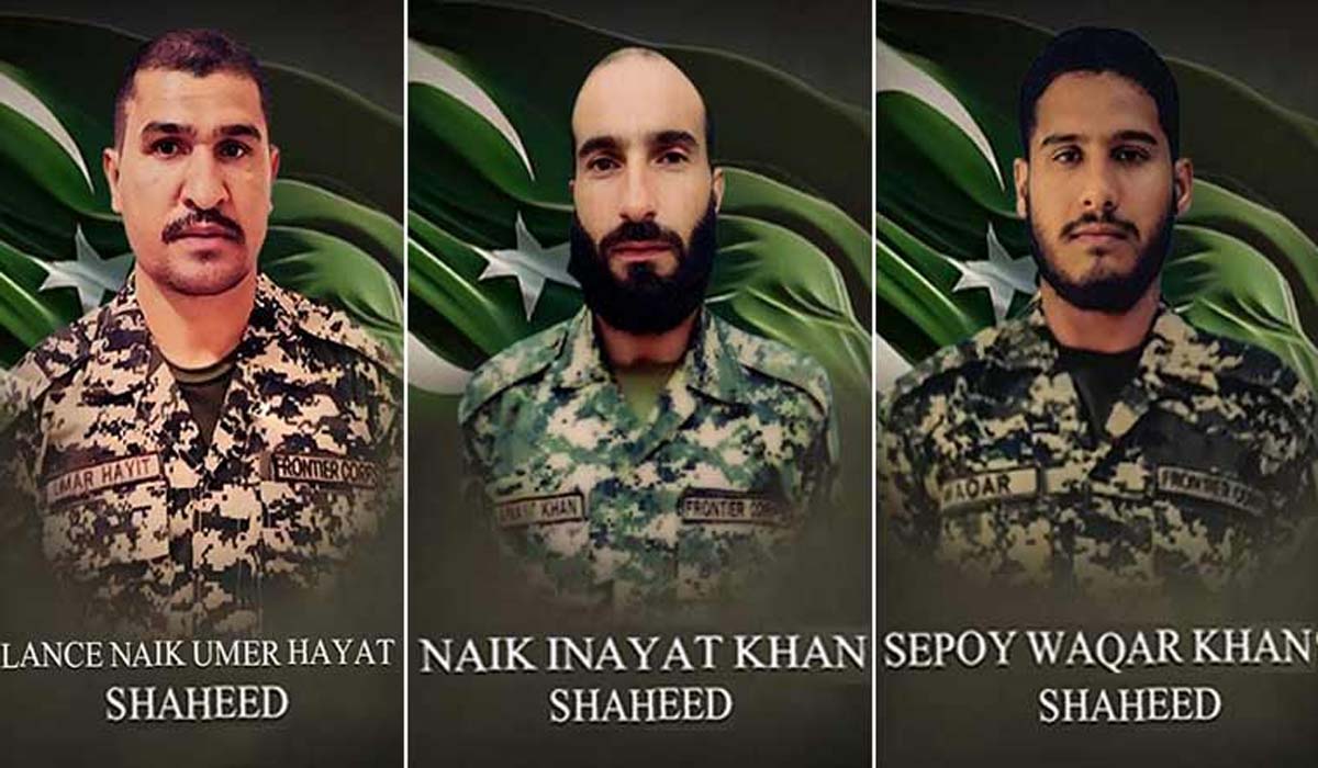 پاک افغان سرحد پر دراندازی کی کوشش ناکام،5 خوارج ہلاک، 3 جوان شہید