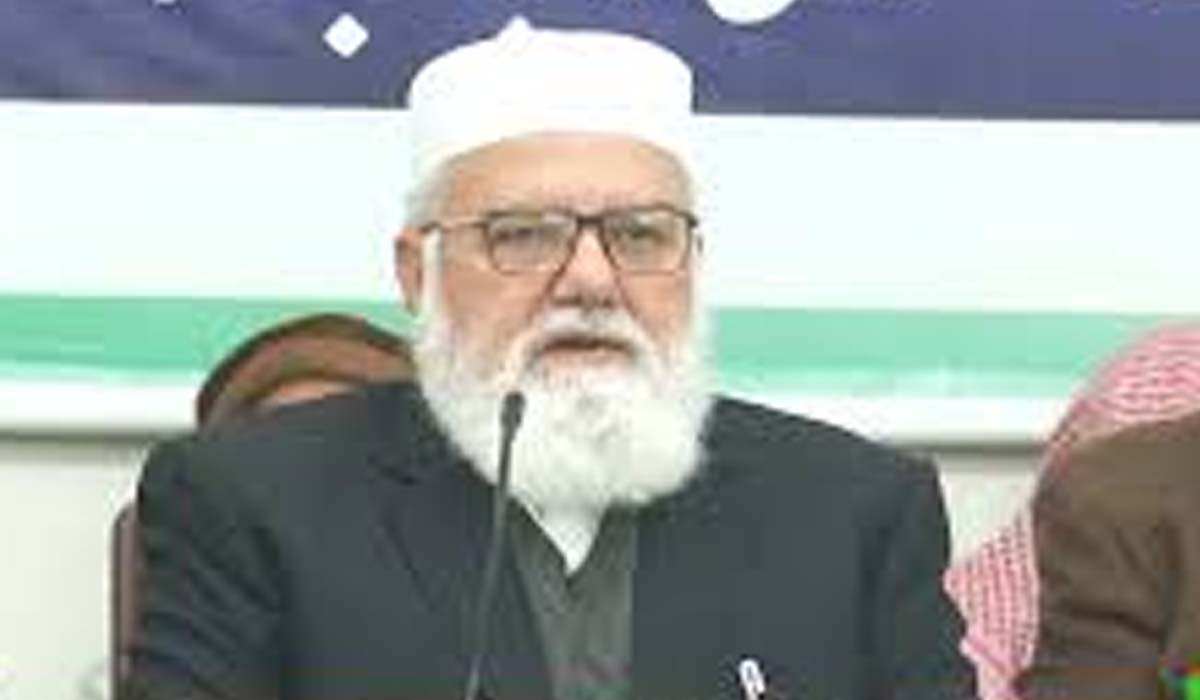 جماعت اسلامی پاکستان کے نائب امیر لیاقت بلوچ کی اسلام آباد میں پر یس کانفر نس