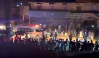 صوابی،تھانے میں دھماکے سے عمارت منہدم،1 اہلکار شہید اور 34 زخمی