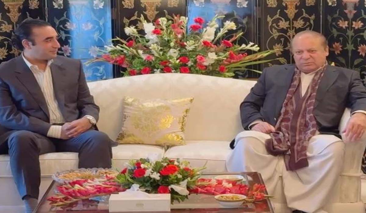نوازشریف اور بلاول بھٹو کی ملاقات