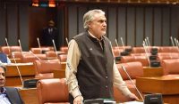 آج بڑا تاریخی دن ہے، سب کو مبارکباد دیتا ہوں، اسحاق ڈار