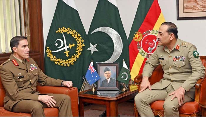 آرمی چیف سے آسٹریلوی ہم منصب کی ملاقات 
