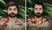 شہید میجر حسیب اور حوالدر نوراحمد فوجی اعزازکیساتھ سپرد خاک