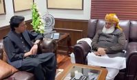سینیٹر فیصل واوڈا کی مولانا فضل الرحمان سے ملاقات