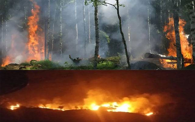 Fire breaks out in 3 forests adjacent to Murree, efforts underway to control it