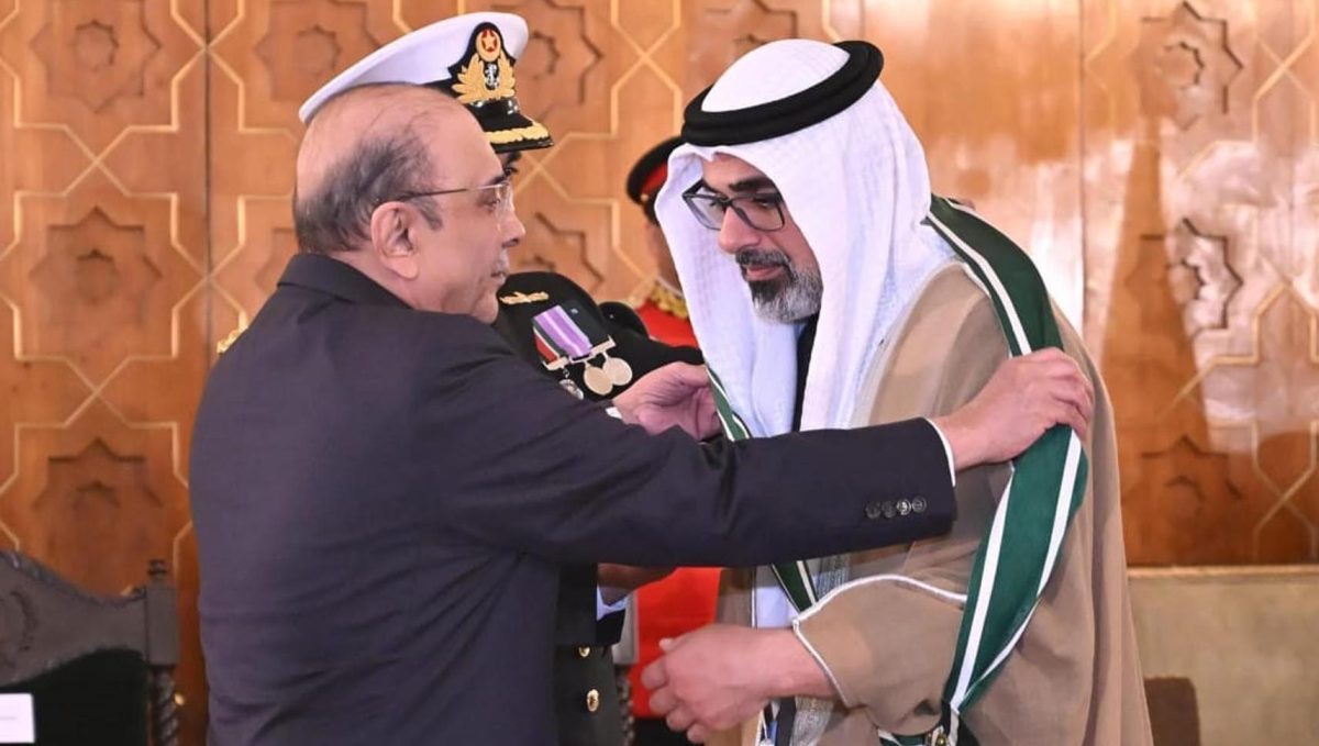 ولی عہد ابوظہبی کو نشان پاکستان ایوارڈ سے نوازدیا گیا