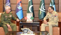 جنرل ساحر شمشاد مرزاسے بحرین نیشنل گارڈ کے کمانڈر کی ملاقات