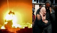 غزہ میں اسرائیل کے فضائی حملے،100 فلسطینی شہید،150 زخمی