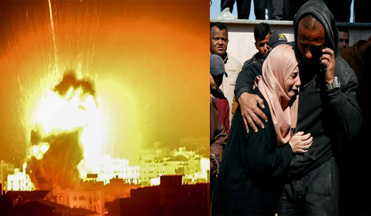 غزہ میں اسرائیل کے فضائی حملے،100 فلسطینی شہید،150 زخمی
