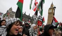 سینٹرل لندن میں فلسطینیوں کی نسل کشی رکوانے کیلئے بڑا احتجاج