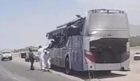 سعودی عرب،عمرہ زائرین کی بس کو حادثہ،5 افراد جاں بحق