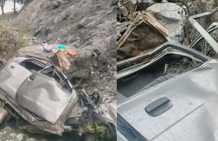 مٹہ بانڈہ کے قریب گاڑی کھائی میں گرگئی،8 جاں بحق
