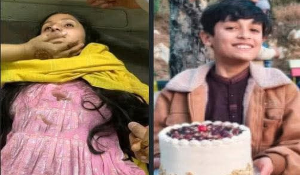 بھارتی فوج کی گولہ باری سے شہید بہن بھائی کی نمازِ جنازہ ادا