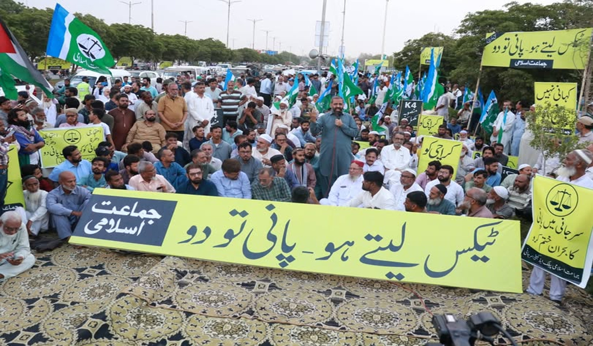 جماعت اسلامی کا پانی بحران اور ٹینکر مافیا کے خلاف احتجاج