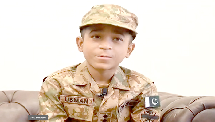 پاک فوج نے کراچی کے رہائشی عثمان عقیل کی خواہش پوری کر دی