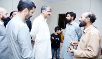 وزیراعظم چوہدری انوارالحق شہید ہونے والی مسجد کا دورہ