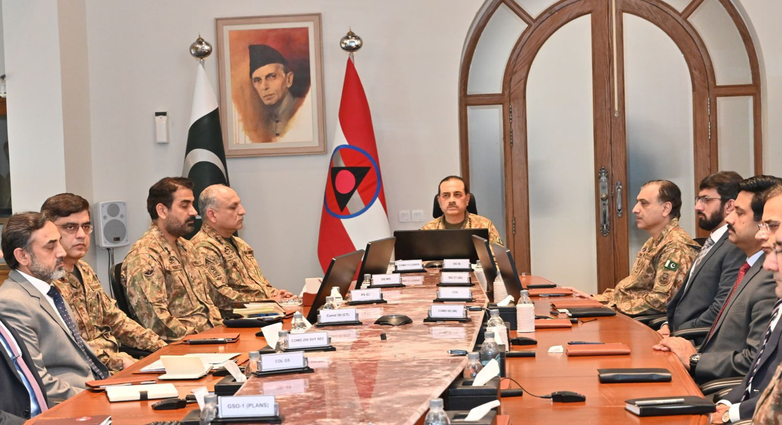 فیلڈ مارشل کا کور ہیڈکوارٹر پشاور کا دورہ