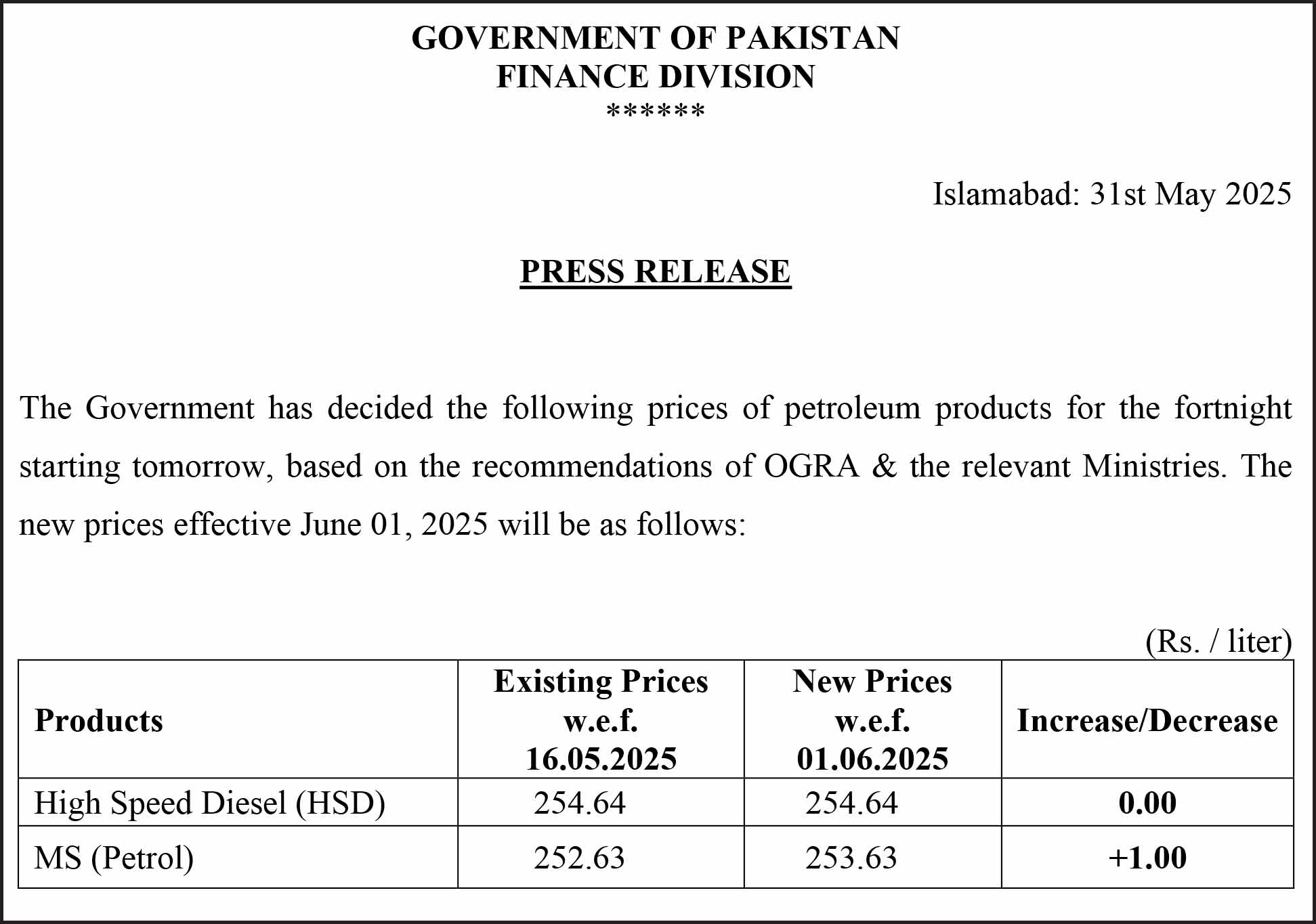 aaa پٹرول مہنگا،ڈیزل برقرار