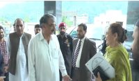 انوار الحق کا اٹامک انرجی کینسر ہسپتال مظفر آباد کا دورہ